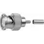 Conector de crimpagem Telegärtner BNC G01 50 Ohm, crimp/crimp, Professional, A0205, para RG-58 C/U, Belden YR23092, UG-1785/U, pack de 5
