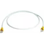 Cabo de patch crossover Telegärtner Cat.6A S/FTP, 0,5 m, proteção anti-dobragem amarela, LSZH L00000A0102