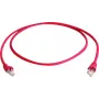 Cabo de rede crossover Telegärtner CAT 6A S/FTP, RJ45, 1 m, vermelho, LSZH L00000A0120