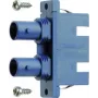 TELEGÄRTNER J08082A0007 adaptador híbrido de fibra ótica ST fêmea para SC fêmea, multimodo/monomodo, azul