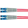 Telegärtner Cabo de patch de fibra ótica LC para LC Multimodo OM3 Duplex, 1m, aqua L00870A0003