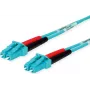 Telegärtner cabo de fibra ótica LC para LC Multimode OM3 Duplex, 2m, aqua L00871A0006
