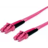 Telegärtner cabo de rede de fibra ótica LC para LC OM4 duplex, 2m, violeta 100011327