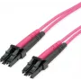 Telegärtner cabo de rede de fibra ótica LC para LC OM4 duplex, 2m, violeta 100011327
