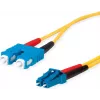Telegärtner Cabo de rede de fibra ótica LC para SC Single-Mode, 2m, 9/125µm, LSZH Amarelo