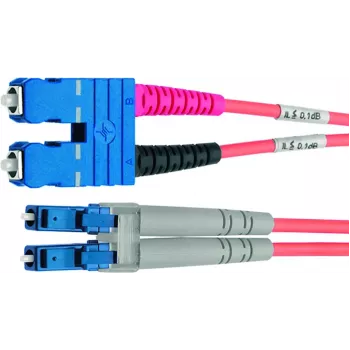 Telegärtner Cabo de rede de fibra ótica LC para SC Single-Mode, 2m, 9/125µm, LSZH Amarelo