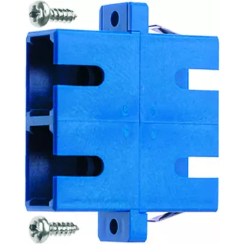 Telegärtner Adaptador de fibra ótica 2xSC-Duplex, Multimodo e Monomodo para instalação em painéis de ligação de fibra ótica não equipados, armários de parede - 1 unid. (J08081A0006)