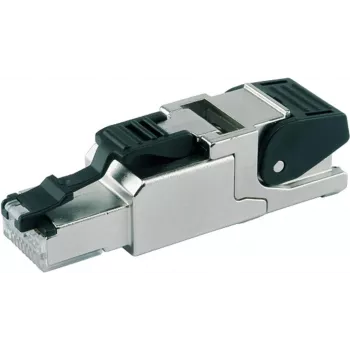 Telegärtner Ficha MFP8 RJ45 Cat.6a T568B blindada com tampa de proteção contra pó (J00026A2001)