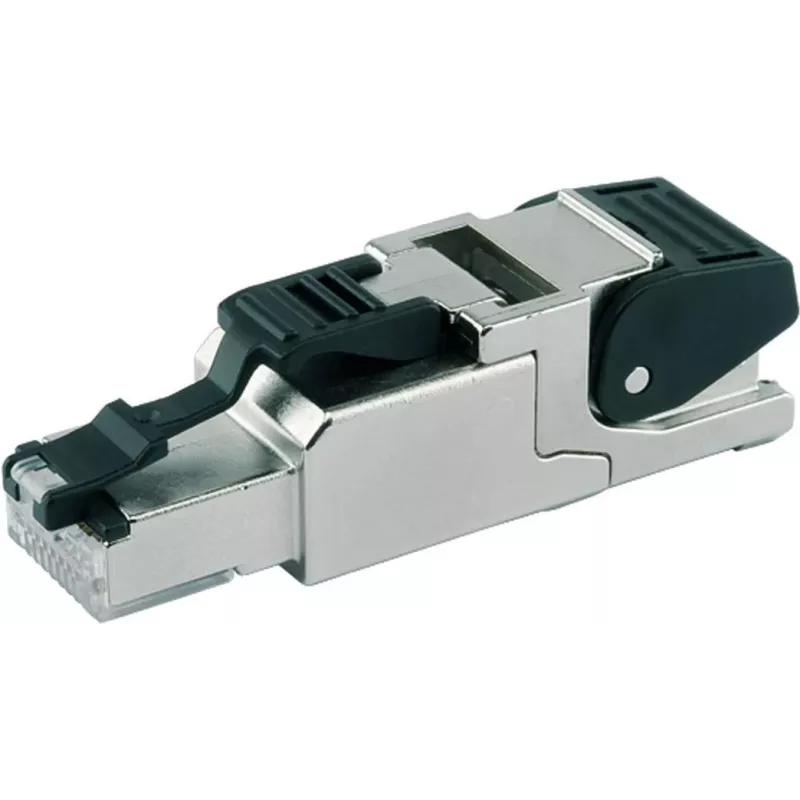 Telegärtner Ficha MFP8 RJ45 Cat.6a T568B blindada com tampa de proteção contra pó (J00026A2001)