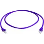 Cabo de rede Telegärtner MP8 FS 500 CAT 6a S/FTP, ficha RJ-45 para ficha RJ-45, 0,25 m, violeta, Snagless Boot, 10 Gbps, 500 MHz L00000A0237