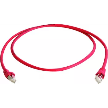 Cabo crossover Telegärtner MP8 FS 600 ficha RJ-45 macho para ficha RJ-45 macho 2 m SFTP Cat.7 vermelho