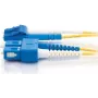 Telegärtner Cabo de patch de fibra ótica monomodo LC duplex para SC duplex, 3m, LSZH, amarelo L00890A0041