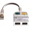 TELEGÄRTNER Adaptador T Cat5e para 100Base-T/ISDN divisor RJ45 (J00029A0013)