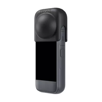 TELESIN Proteção de silicone para objetiva Insta360 X4 - preto