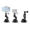 Suporte universal com ventosa TELESIN com suporte para telemóvel e suporte para action camera TE-SUC-012