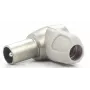 Televes 4130 Conector angular IEC macho para cabo de antena de TV