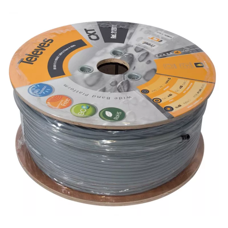 Televes CXT LSFH Dca Classe A Cabo coaxial 1m