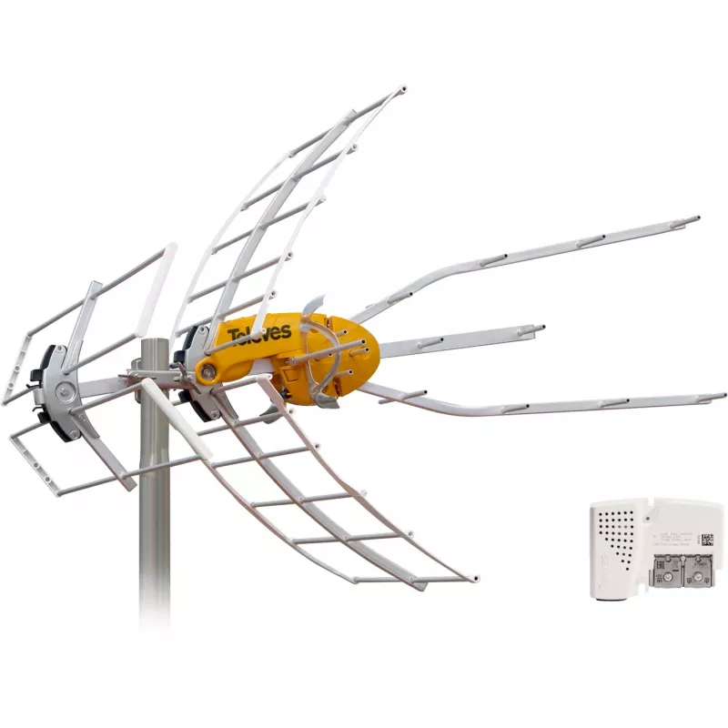 Antena de TV TELEVES Ellipse Mix BIII/UHF (LTE700) com tecnologia BOSS - Ref. 148821