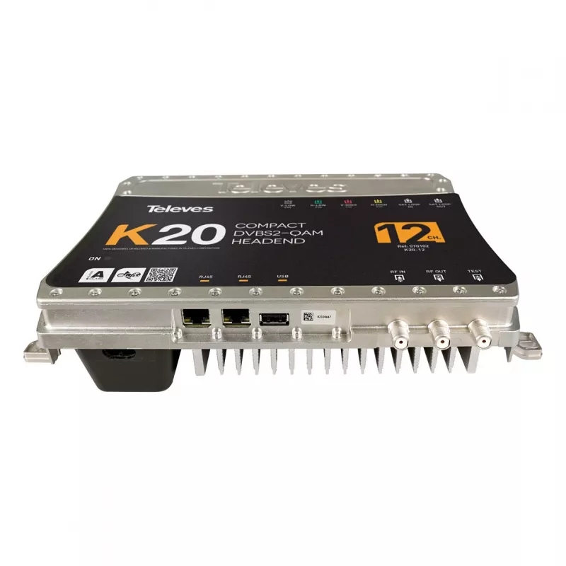 Televes K20-12 Headend Compacto 12 Transponder DVB-S2 para QAM