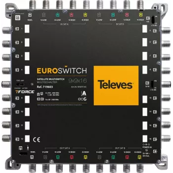 Multiswitch Televes EUROSWITCH 9x9x16 ref. 719603