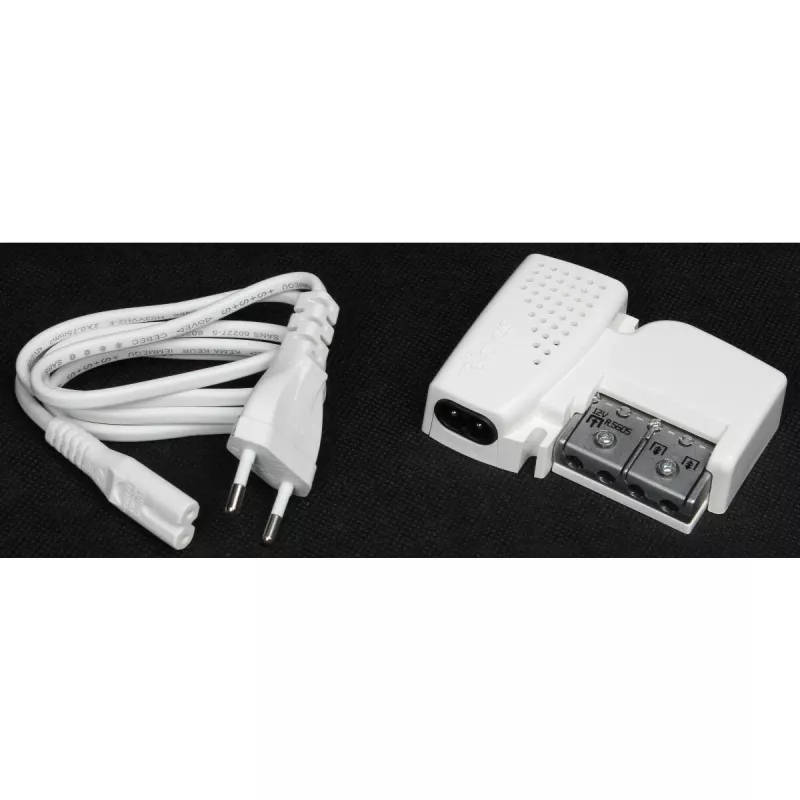 TELEVES PicoKom 1 EC amplificador de antena, 1 entrada, 2 saídas, ganho de 12 dB, 47-694 MHz, conectores F, para interior