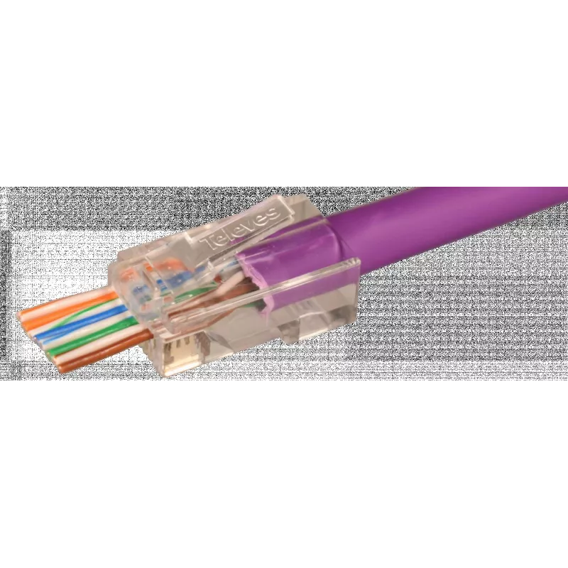 TELEVES Ficha RJ45 UTP Cat6 passante (209906)