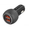 Tellur Carregador de carro USB duplo com QC 3.0, 6A preto