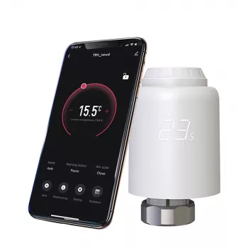 Tellur Válvula termostática de radiador Smart WiFi RVSH1 LED branco