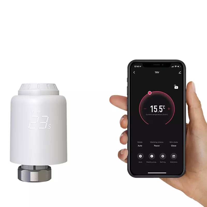 Tellur Válvula termostática de radiador Smart WiFi RVSH1 LED branco
