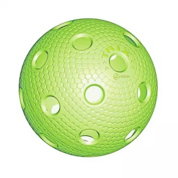 Tempish TRIX bola de floorball verde 72mm 23g 26 furos PE treino jogo