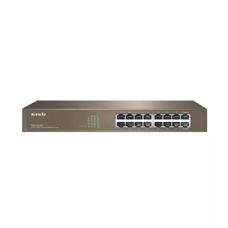 Tenda Switch Gigabit Ethernet 16 Portas Não Gerido Azul