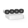 Kit de videovigilância Tenda 4 câmaras PoE NVR K4P-4TR com disco 4TB, câmaras Bullet 4MP, H.265+, IP67, visão noturna 30m