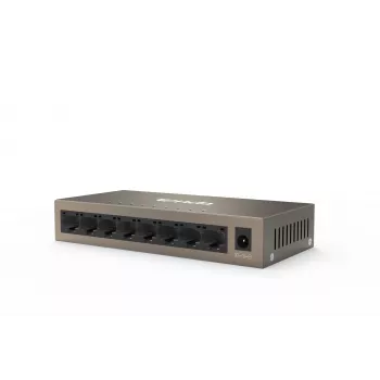 Switch Ethernet Tenda TEG1008M de 8 portas Gigabit | 16Gbps metal desktop