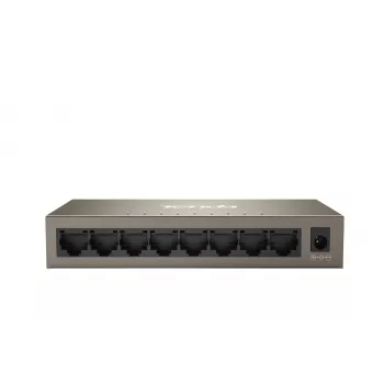 Switch Ethernet Tenda TEG1008M de 8 portas Gigabit | 16Gbps metal desktop