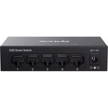 Tenda TEG2205D switch Web Smart L2 Cloud Managed, 5x 10/100/1000 Mbps, metal, sem ventoinha