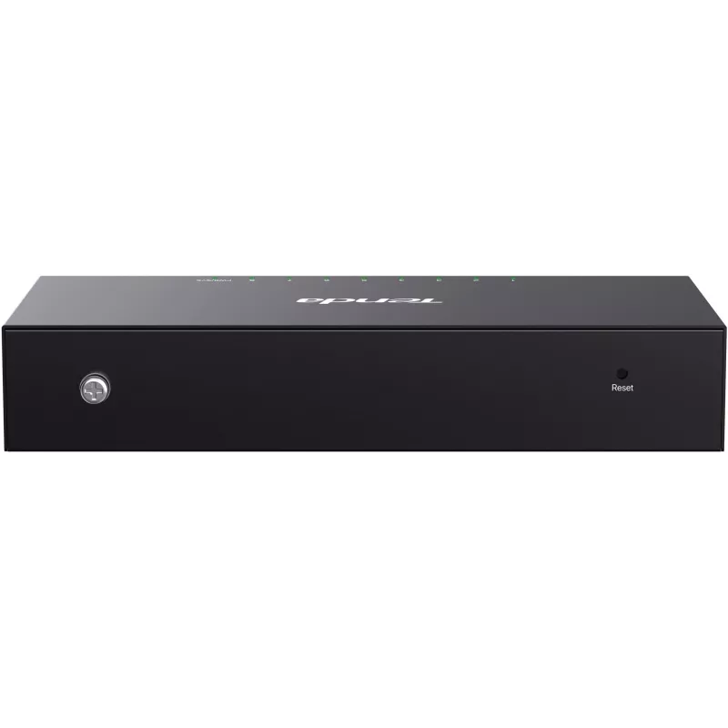 Switch Tenda TEG2208D Web Smart L2 Cloud Managed, 8x 10/100/1000 Mbps, metal, sem ventoinha