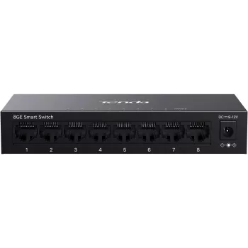 Switch Tenda TEG2208D Web Smart L2 Cloud Managed, 8x 10/100/1000 Mbps, metal, sem ventoinha