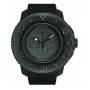 TENDENCE Gulliver Round relógio de homem de quartzo 50mm bracelete de silicone preta