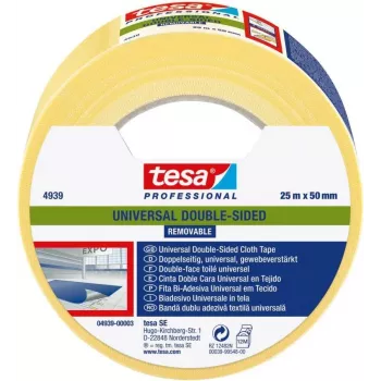 tesa 4939 Fita de colocação de dupla face, branco, 50 mm x 25 m 04939-00003-11
