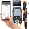 Testo 550s Smart Set conjunto de distribuidor digital com Bluetooth e sensores de pinça 0564 5502