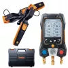 Testo 550s Smart Set conjunto de distribuidor digital com Bluetooth e sensores de pinça 0564 5502