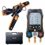 Testo 550s Smart Set conjunto de distribuidor digital com Bluetooth e sensores de pinça 0564 5502