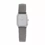 Relógio de mulher TETRA 114 quartzo analógico 32 mm aço inoxidável mesh ouro rosa