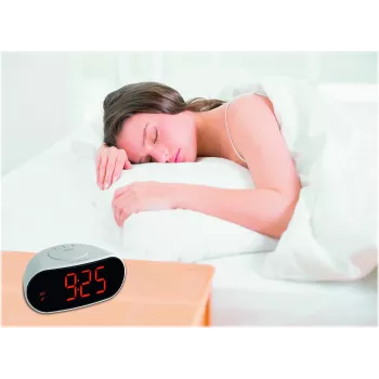 TFA 60.2505 Relógio radiocontrolado com indicação de temperatura - Branco
