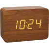 TFA 60.2549.08 CLOCCO Despertador com rádio Aspeto madeira Castanho