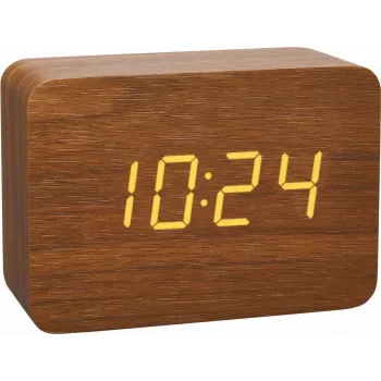 TFA 60.2549.08 CLOCCO Despertador com rádio Aspeto madeira Castanho