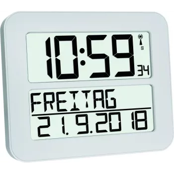 TFA 60.4512.02 TIMELINE MAX Despertador com rádio Branco