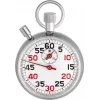 Temporizador de cozinha mecânico TFA Dostmann 38.1022 prateado-branco