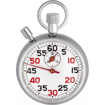 Temporizador de cozinha mecânico TFA Dostmann 38.1022 prateado-branco