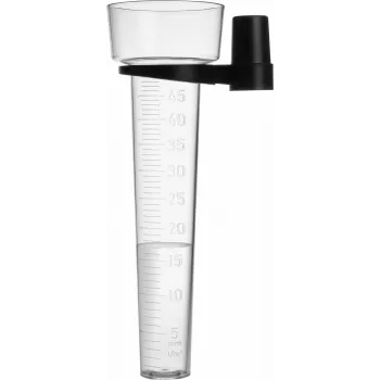 Pluviómetro TFA Dostmann 47.1015 50 mm preto / transparente
